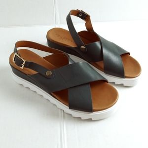 Vince Women's Dark Gray Platform Sandals